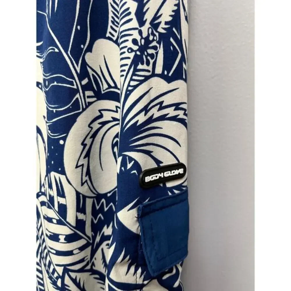 Body Glove men's swim trunks 1x blue hawaiian built in bottle opener Tropical‎